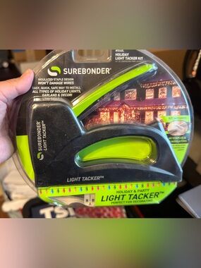 Black & Green Light Tacker - Holiday Light Staple Gun